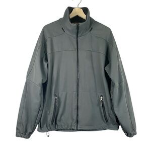 Men’s Columbia Full Zip Vertex Softshell Fleece Lined Jacket in Gray Size Large
